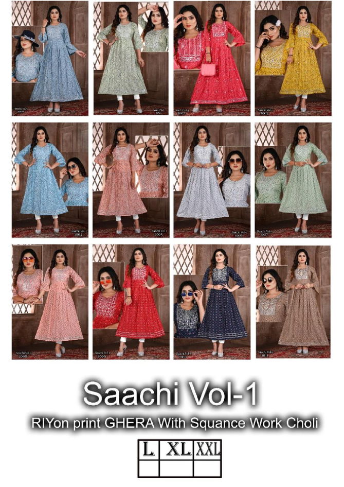 Beauty Saachi 1 Ethnic Wear Wholesale Anarkali Kurti Rayon Catalog
